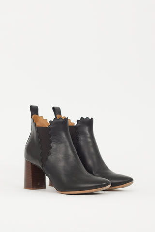 Chloé Black Leather Lauren Chelsea Boot