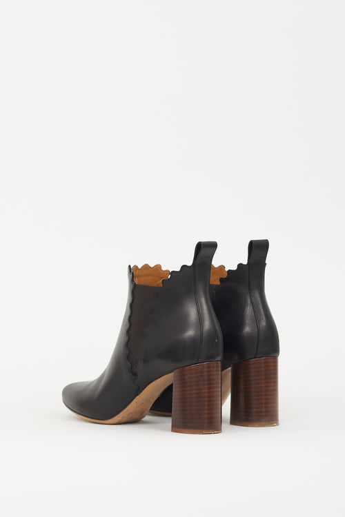 Chloé Black Leather Lauren Chelsea Boot