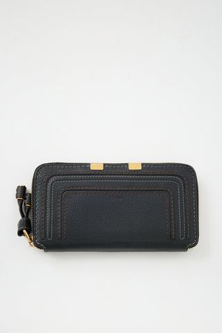 Chloé Black Leather Marcie Wallet