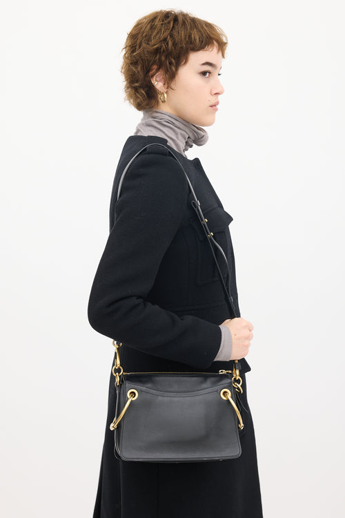 Chloé Black Leather Roy Bag