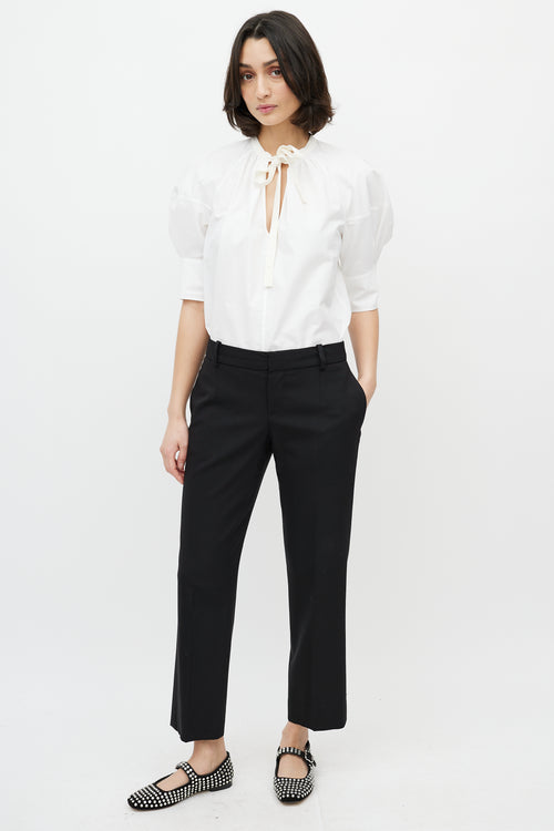 Chloé Black Slim Cropped Trouser