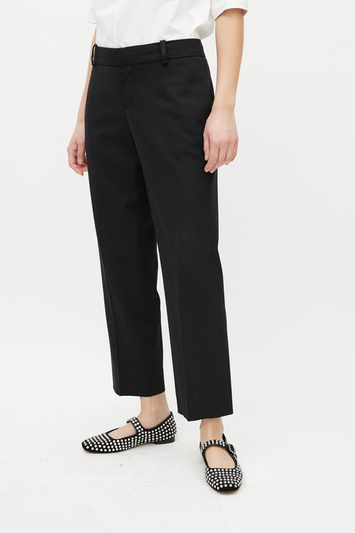 Chloé Black Slim Cropped Trouser