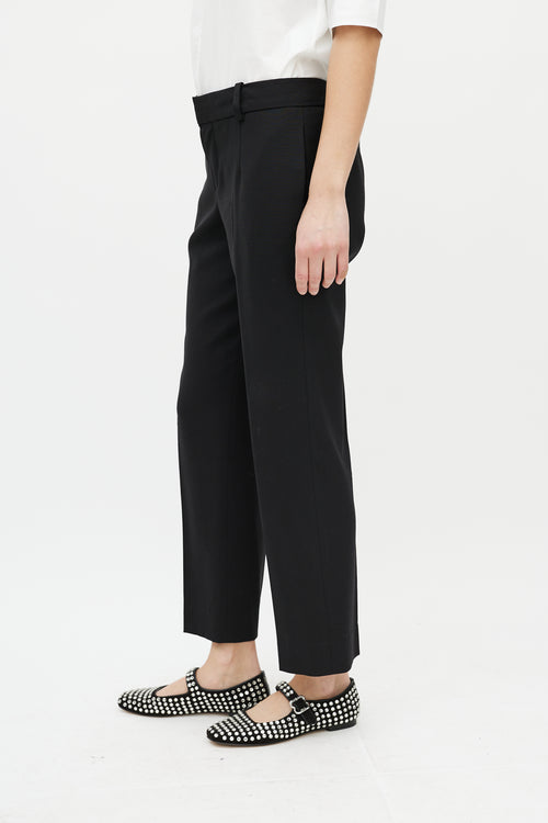 Chloé Black Slim Cropped Trouser