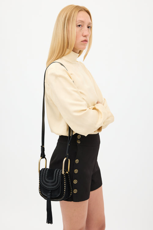 Chloé Black Suede Mini Hudson Bag