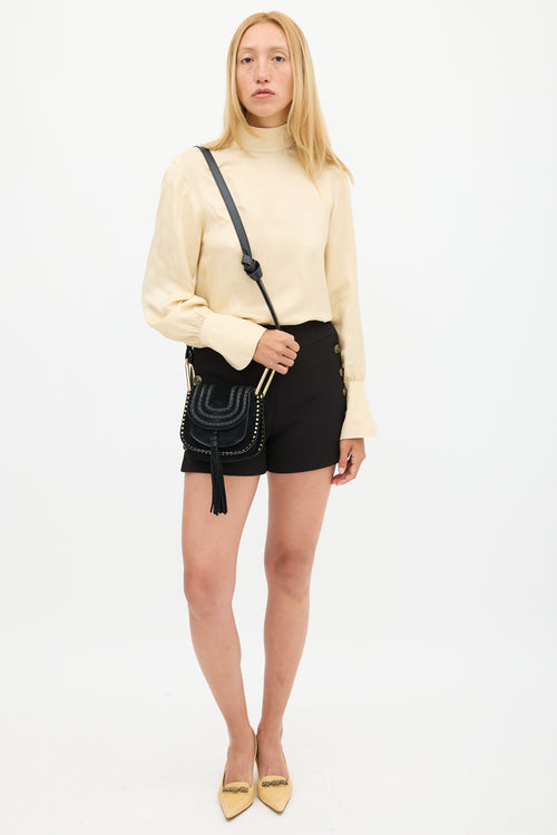 Chloé Black Suede Mini Hudson Bag