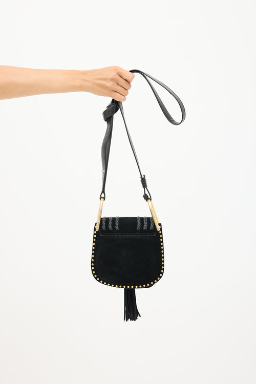 Chloé Black Suede Mini Hudson Bag