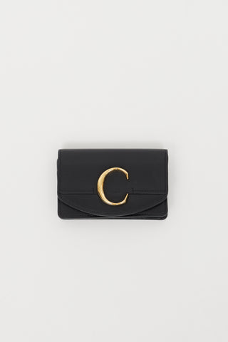 Chloé Black 
Gold C Cardholder