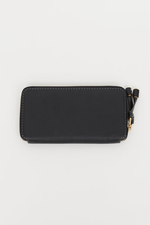 Chloé Black Marcie Zip Long Wallet