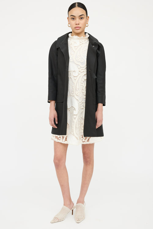 Bow Quarter Sleeve Coat