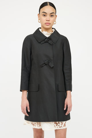 Chloe Bow Quarter Sleeve Coat