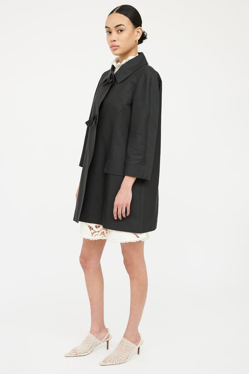 Bow Quarter Sleeve Coat