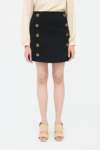 Button Mini Skirt