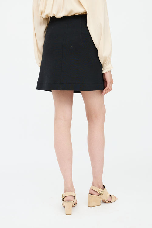 Button Mini Skirt