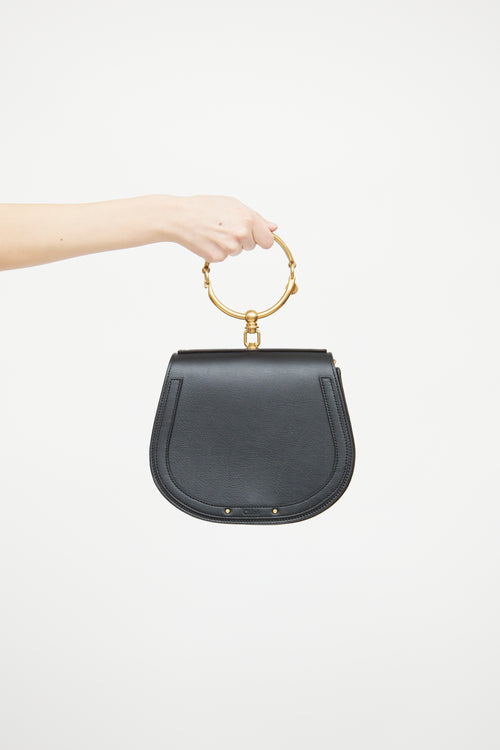 Chloé Black Leather Nile Crossbody