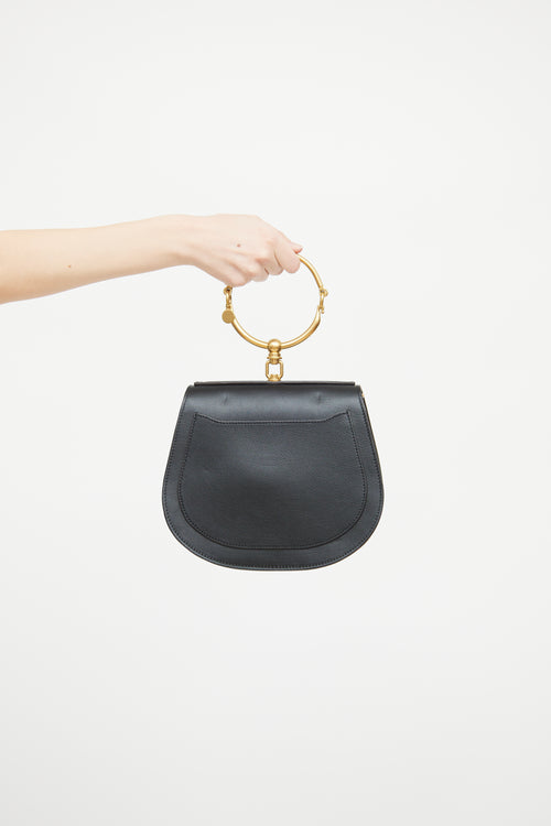 Chloé Black Leather Nile Crossbody