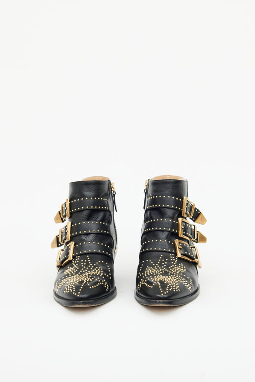 Chloé Black 
Gold Susanna Studded Boots