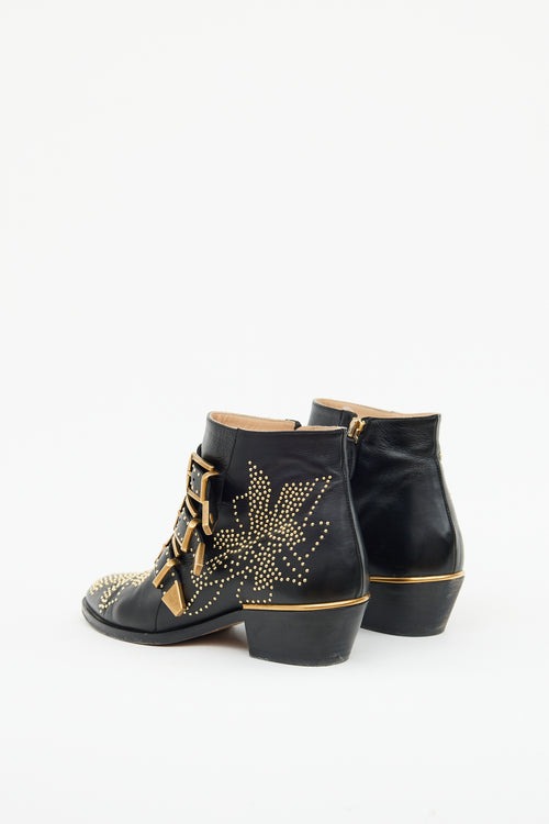 Chloé Black 
Gold Susanna Studded Boots