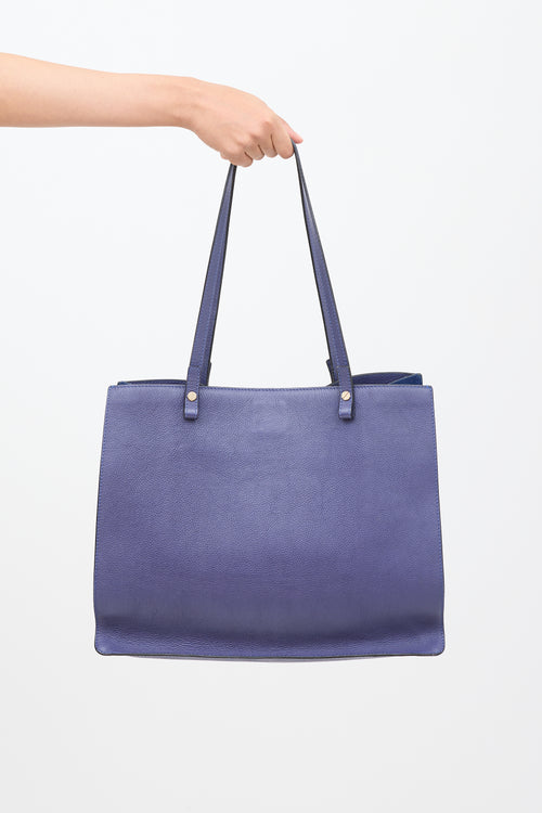 Chloé Navy Faye Tote Bag