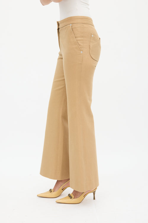 Chloé Brown Flared Jeans