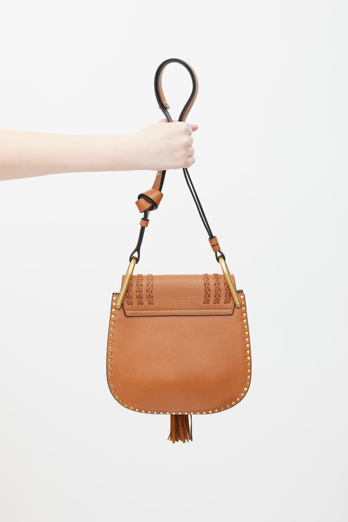 Chloé Brown Leather Tassel Hudson Bag