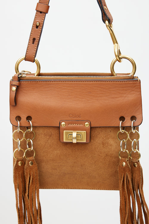 Chloé Brown Jade Suede Tassel Bag