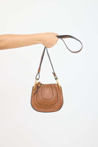 Chloé Brown Leather Hayley Nano Bag