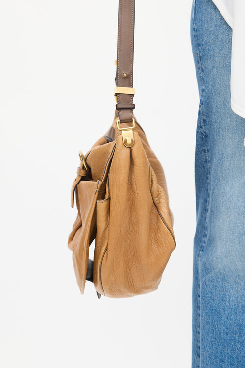 Chloé Brown Leather Messenger Bag