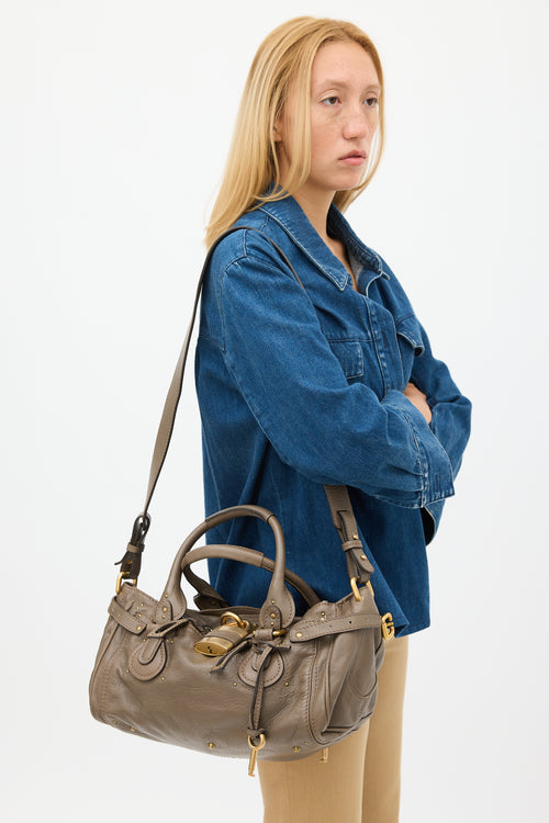 Chloé Brown Leather Paddington Bag