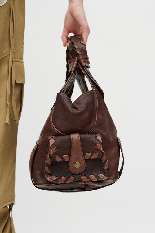 Chloé Brown Leather Silverado Bag