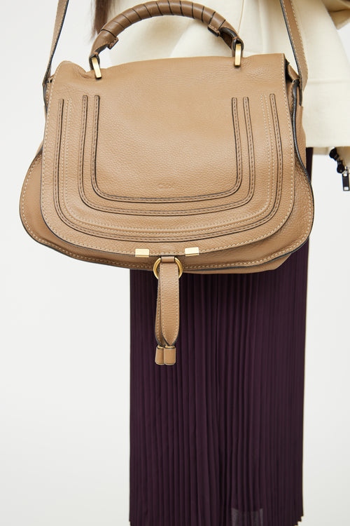 Chloé Brown Marci Top Handle Bag