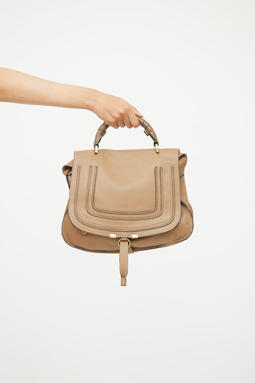 Chloé Brown Marci Top Handle Bag