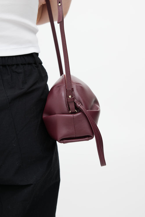 Chloé Burgundy Judy Leather Crossbody Bag