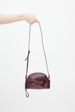 Chloé Burgundy Judy Leather Crossbody Bag