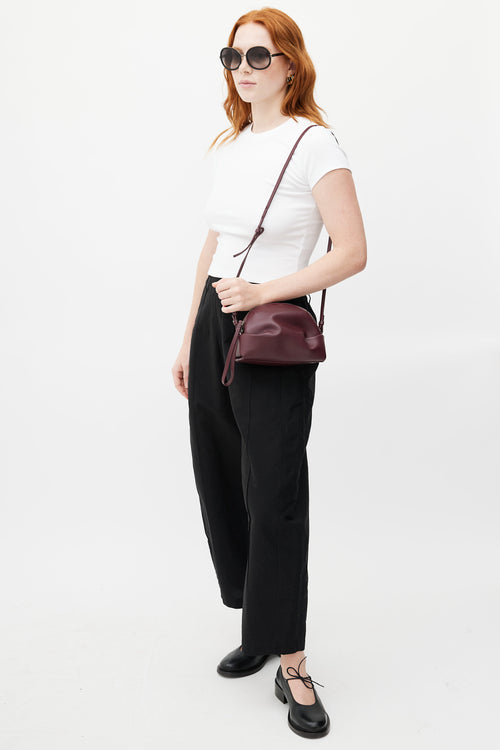 Chloé Burgundy Judy Leather Crossbody Bag