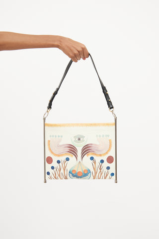 Chloé Cream 
Multi Colour Roy Print Clutch Bag