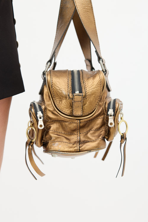 Chloé Gold Metallic Leather Betty Bag