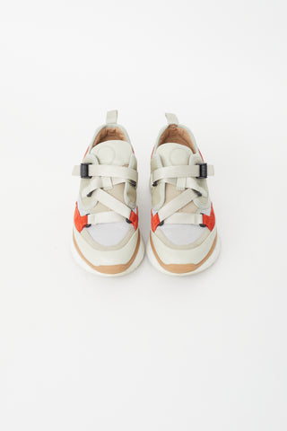 Chloé Grey 
Multicolour Leather Sonnie Sneaker