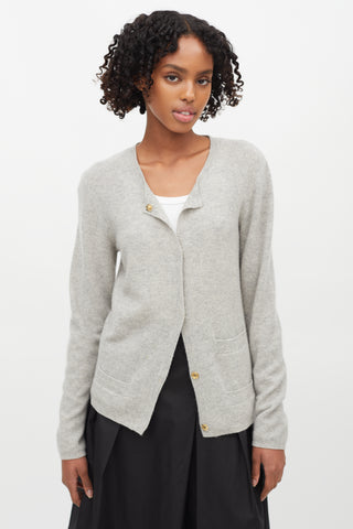 Chloé Grey Cashmere Cardigan