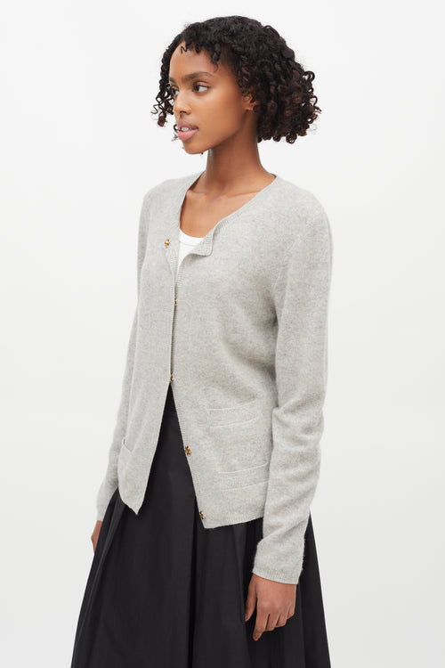 Chloé Grey Cashmere Cardigan