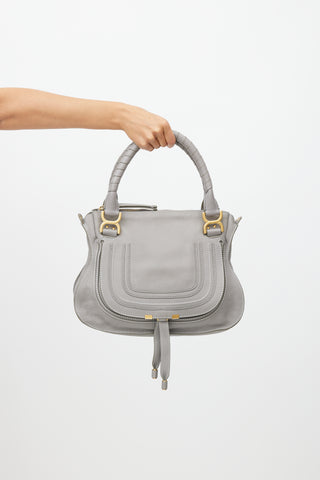 Chloé Grey 
Gold Marcie Leather Bag