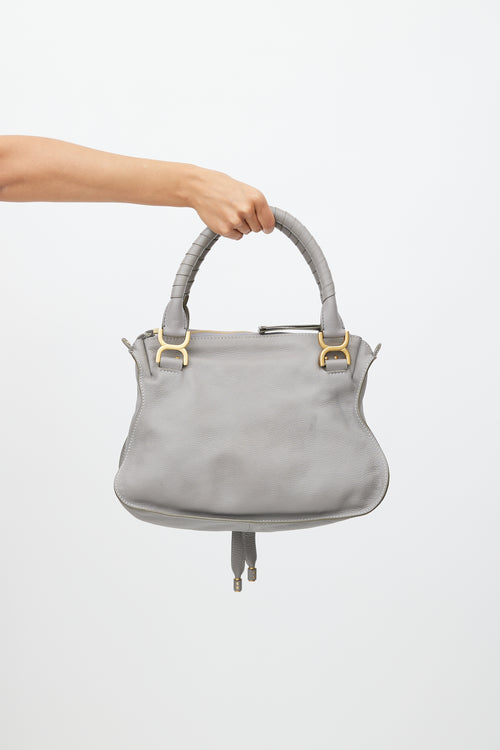 Chloé Grey 
Gold Marcie Leather Bag