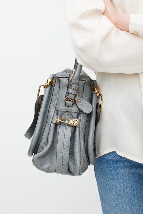 Chloé Grey 
Gold Paraty Leather Bag