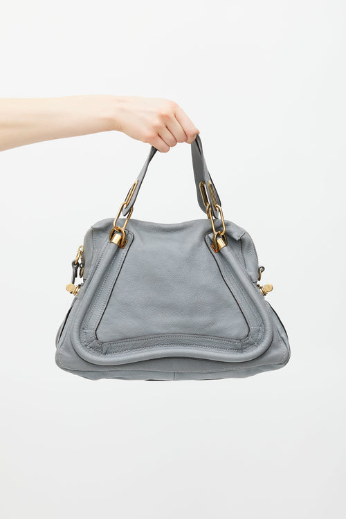 Chloé Grey 
Gold Paraty Leather Bag