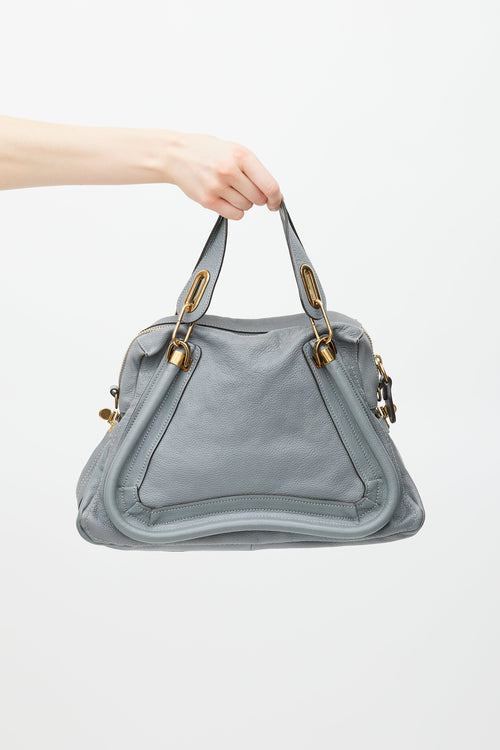 Chloé Grey 
Gold Paraty Leather Bag