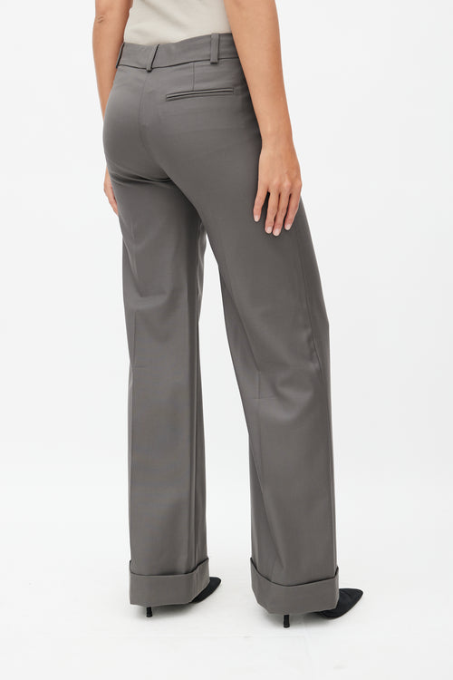 Chloé Grey Wide Leg Trouser