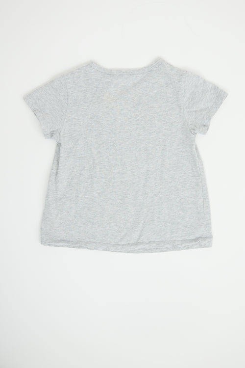  Chloé Grey 
Pink Logo T-shirt