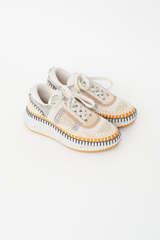 Chloé Multicolour Woven Mesh Nama Sneaker