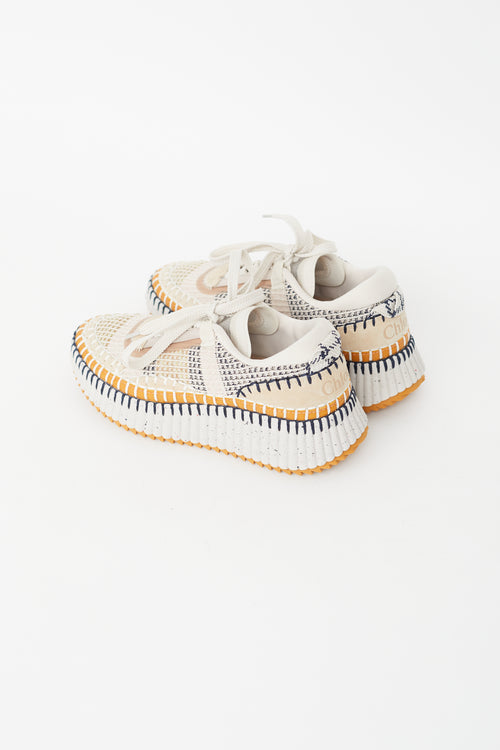 Chloé Multicolour Woven Mesh Nama Sneaker