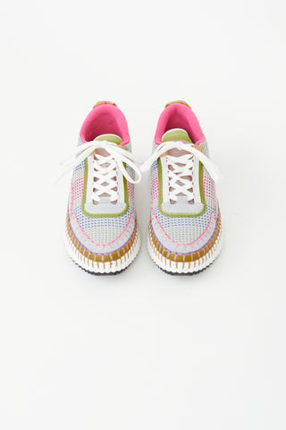 Chloé Multicolour Woven Mesh Nama Sneaker