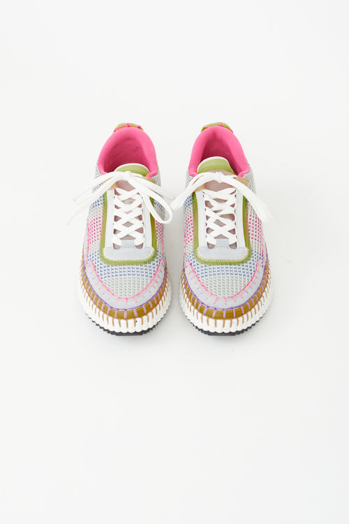 Chloé Multicolour Woven Mesh Nama Sneaker